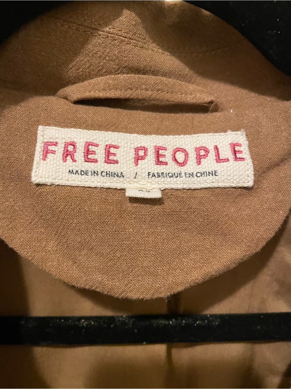 Free People Olivia Linen-Blend Blazer in Sand - Picture 4 of 4